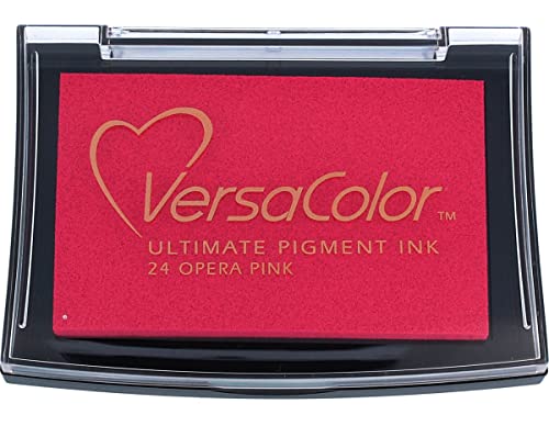 Tsukineko Verscolor Pigment Stempelkissen, Opernrosa, Synthetic Material, pink, 9.9 x 6.6 x 1.8 cm von Tsukineko