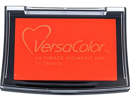 Tsukineko Verscolor Pigment Stempelkissen, Orange, Synthetic Material, 9.5 x 6.6 x 1.7 cm Tsukineko Verscolor Pigment Stempelkissen, Orange, Synthetic Material, 9.5 x 6.6 x 1.7 cm von Tsukineko