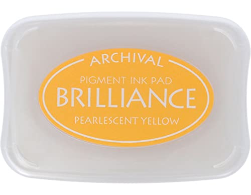 USA Produkt - Brilliance Pigment Stempelkissen-Pearlescent Yellow von Tsukineko