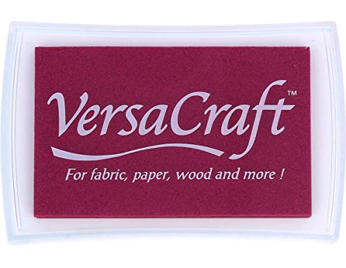 Tsukineko VK-000-125 VersaCraft Stempelkissen-Violett, Garnet-Groß-Wasserbasis, Deckend, Beständig gegen Ausbleichen-Embossing, granite, pad size: 7,6 x 4,7 cm von Tsukineko