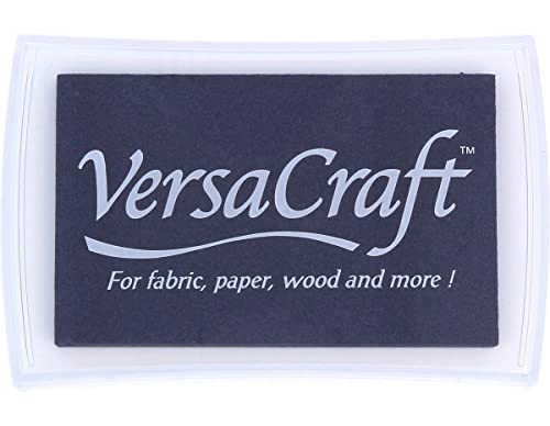 VersaCraft Stempelkissen, für Stoff, Papier, Holz, Farbe: Midnight VersaCraft Stempelkissen, für Stoff, Papier, Holz, Farbe: Midnight von Tsukineko
