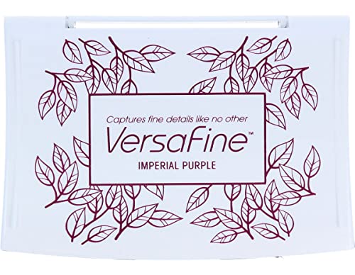 Tsukineko VersaFine Stempelkissen-Violett, Imperial Purple-Groß-Deckend, Wasserfest, Beständig Gegen Ausbleichen-Embossing, pad Size: 7.6 x 4.7 cm von Tsukineko