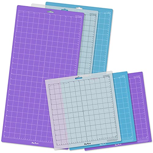 Schneidematte, 6 Packungen, selbstklebend, Ersatz – stark, Standard, leichter Griff für Cricut, Silhouette, 30,5 x 30,5 cm, 3 Packungen, 30,5 x 61 cm, 3 Packungen Schneidematte, 6 Packungen, selbstklebend, Ersatz – stark, Standard, leichter Griff für Cricut, Silhouette, 30,5 x 30,5 cm, 3 Packungen, 30,5 x 61 cm, 3 Packungen von Tsuning
