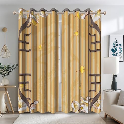 Ttincceer Retro Holz Vorhang für Schlafzimmer Asiatisch Braun Planke Original Blackout Fenster Vorhänge Vintage Land Schlafzimmer Vorhänge Wärmeisoliert Fenster Behandlung 2 Panels 135x245cm Ttincceer Retro Holz Vorhang für Schlafzimmer Asiatisch Braun Planke Original Blackout Fenster Vorhänge Vintage Land Schlafzimmer Vorhänge Wärmeisoliert Fenster Behandlung 2 Panels 135x245cm von Ttincceer