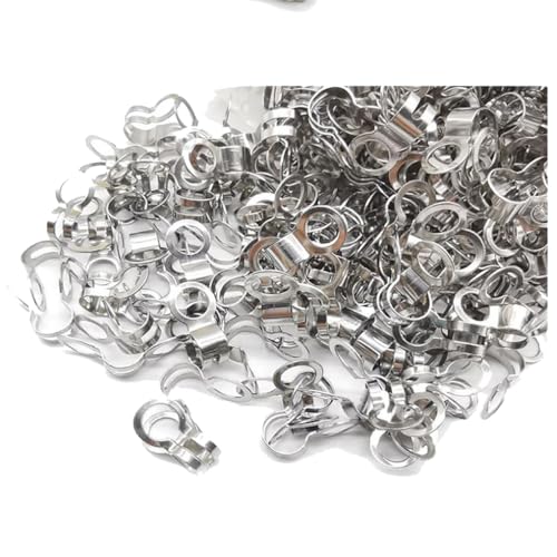 Ttiy Kugelkettenverbinder, Edelstahl-Schnalle, Doppelring-Schiebeverschluss für DIY-Schmuck, Schnalle, Zubehör, 50 Stück, 3,2 mm Ttiy Kugelkettenverbinder, Edelstahl-Schnalle, Doppelring-Schiebeverschluss für DIY-Schmuck, Schnalle, Zubehör, 50 Stück, 3,2 mm von Ttiy