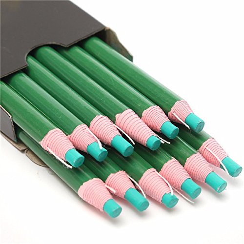TuToy 12 Stück Marker Peel Off Chinagraph Fett Wachs Bleistift Für Metall Glas Stoff -Green TuToy 12 Stück Marker Peel Off Chinagraph Fett Wachs Bleistift Für Metall Glas Stoff -Green von TuToy