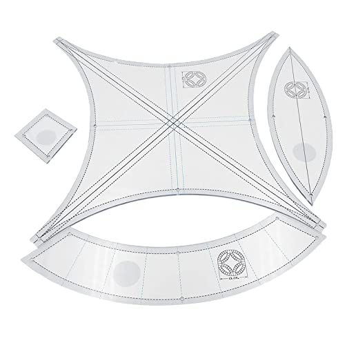 Tubayia 1 Set Acryl Quilten Vorlagen Lineale Schablonen DIY Handwerk für Nähmaschine Patchwork Ring Kissen Tubayia 1 Set Acryl Quilten Vorlagen Lineale Schablonen DIY Handwerk für Nähmaschine Patchwork Ring Kissen von Tubayia