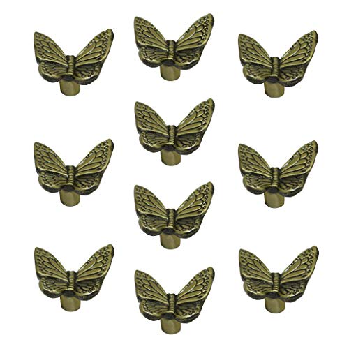 Tubayia 10 Stück Metall Möbelgriffe Vintage Schmetterling Möbelknopf Möbel Knöpfe für Schrank Schubladen Kabinett Tubayia 10 Stück Metall Möbelgriffe Vintage Schmetterling Möbelknopf Möbel Knöpfe für Schrank Schubladen Kabinett von Tubayia