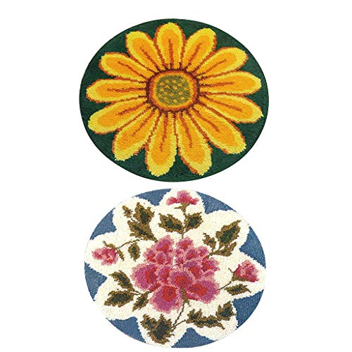 Tubayia 2 Set Blumen Knüpfteppich Selber Knüpfen Teppich Kit für DIY Handwerk Geschenk Tubayia 2 Set Blumen Knüpfteppich Selber Knüpfen Teppich Kit für DIY Handwerk Geschenk von Tubayia