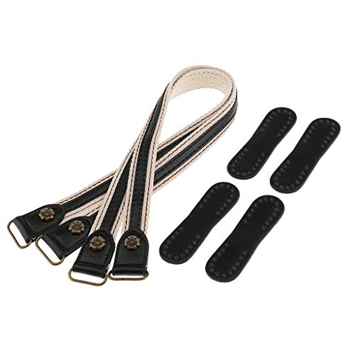 Tubayia 2 X PU-Leder Ersatz Taschengriffe Handtaschen Griff Taschenhenkel Taschenriemen für DIY Handwerk von Tubayia