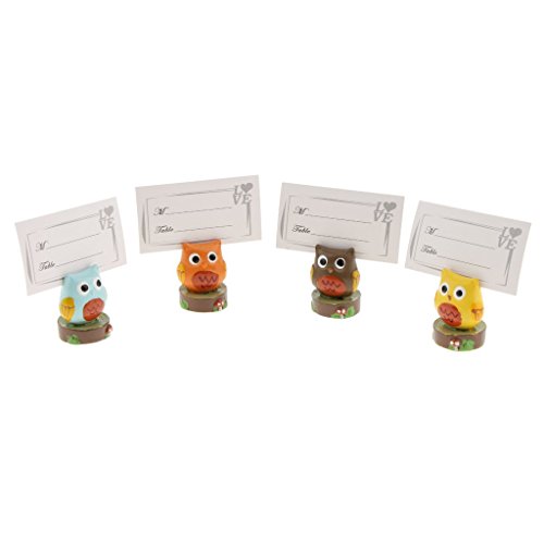 Tubayia 4 Stück Eule Tischkartenhalter Platzkartenhalter Kartenhalter Tischdeko für Hochzeit, Geburtstag, Party Tubayia 4 Stück Eule Tischkartenhalter Platzkartenhalter Kartenhalter Tischdeko für Hochzeit, Geburtstag, Party von Tubayia