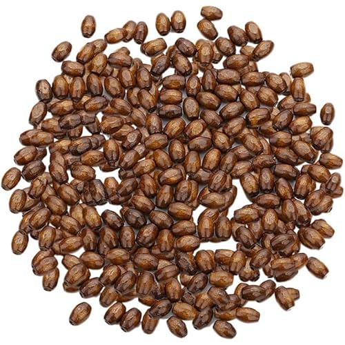 Tubayia 500 Natürliche Holz Perlen Spacer Bead Oval Perlen Set Bastelperlen für Armbänder zum basteln Holzperlen zum auffädeln von Tubayia