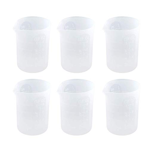 Tubayia 6 Stück Silikon Mischbecher 250ml Messbecher für Epoxidharz, Flüssigkeit, Farbe Tubayia 6 Stück Silikon Mischbecher 250ml Messbecher für Epoxidharz, Flüssigkeit, Farbe von Tubayia