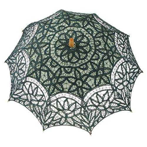 Tubayia Damen Sonnenschirm Spitzenschirm Kunst Regenschirm für Hochzeits Dekoration Fotorequisiten von Tubayia