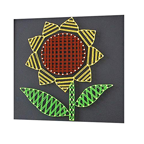 Tubayia Sonnenblumen Muster String Art Kit Fadenkunst Schnurkunst für Anfänger, Kinder von Tubayia