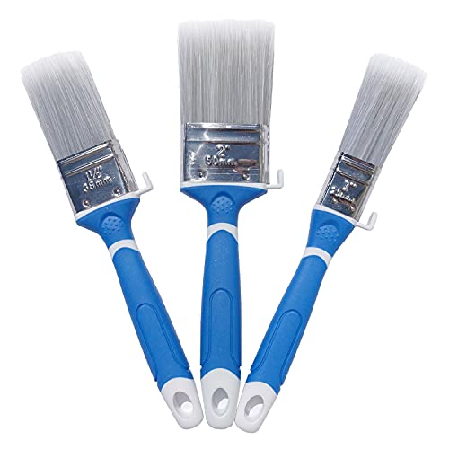 TubeRoo Lasurpinsel Set, Pinsel 25 38 50 mm, Profi Flachpinsel Lackierpinsel Lackpinsel Malerpinsel Farbpinsel für Lasur Lack Öl Wand-Farbe Acryl Holz Metall von TubeRoo