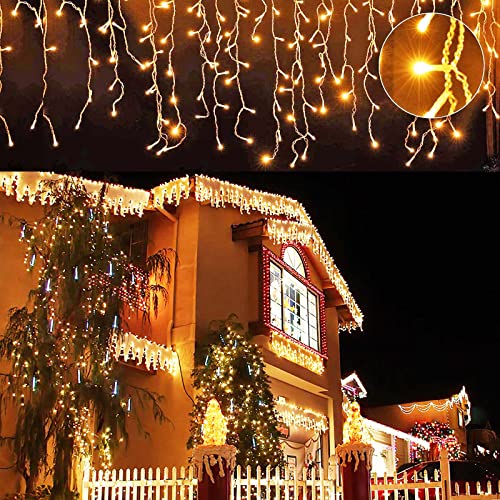 Tubiaz Eisregen Lichterkette Außen 600 LED 15m, LED Lichtervorhang mit 8 Beleuchtungsmodi, IP44 wasserdicht für Innenausstattung Außenbereich Schlafzimmer Hochzeit Weihnachten Party, Warmweiß Tubiaz Eisregen Lichterkette Außen 600 LED 15m, LED Lichtervorhang mit 8 Beleuchtungsmodi, IP44 wasserdicht für Innenausstattung Außenbereich Schlafzimmer Hochzeit Weihnachten Party, Warmweiß von Tubiaz