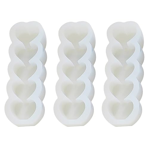 Tucireat 3 Stück Kerzengießformen Kerzen Silikonformen Kerzenform Silikonform Kerzen Candle Mold Kerzenformen Zum Gießen Diy Silikonform Kerzen Kerzen Selber Machen Set Kerzen Gießen Set von Tucireat