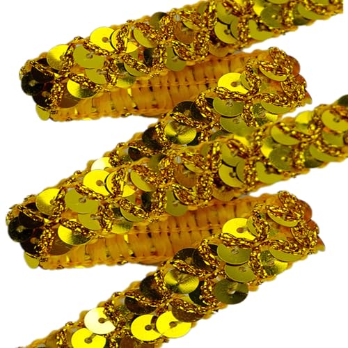 Tucireat Paillettenband Glänzendes Geflochten Flache Glitter Stretch Bling Zierband Paillettenband Paillette Stoff Ribbon Glitzer Borte aus Dekoband für Kleid Verschönern Stirnband Tucireat Paillettenband Glänzendes Geflochten Flache Glitter Stretch Bling Zierband Paillettenband Paillette Stoff Ribbon Glitzer Borte aus Dekoband für Kleid Verschönern Stirnband von Tucireat