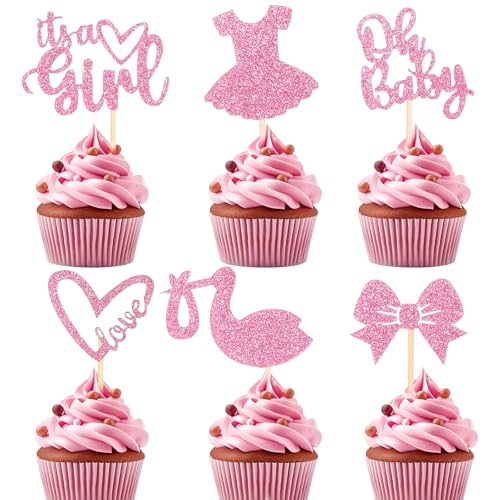 42 Stück Gender Reveal Tortendeko Glitzer Rosa Girl Cake Topper Cupcake Topper Gender Reveal Muffin Deko Geeignet für Geschlecht Offenbaren Parteien, Geburtstagsfeier Dekorationen 42 Stück Gender Reveal Tortendeko Glitzer Rosa Girl Cake Topper Cupcake Topper Gender Reveal Muffin Deko Geeignet für Geschlecht Offenbaren Parteien, Geburtstagsfeier Dekorationen von Tucnoeu