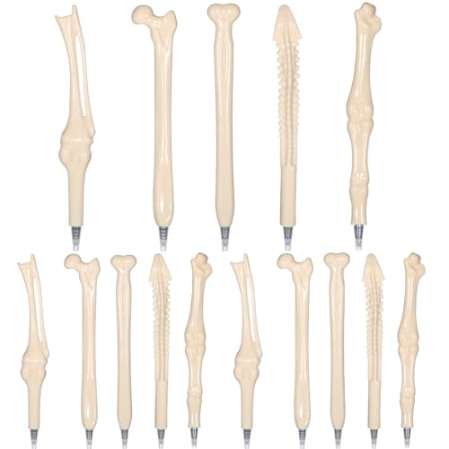 Tucnoeu 15 Stück Neuheit Knochen Kugelschreiber, Schwarz Tinte Kugelschreiber mit Knochen, Knochen Design Ballpiont für Halloween Krankenschwester Doktor Physiotherapeuten Tucnoeu 15 Stück Neuheit Knochen Kugelschreiber, Schwarz Tinte Kugelschreiber mit Knochen, Knochen Design Ballpiont für Halloween Krankenschwester Doktor Physiotherapeuten von Tucnoeu