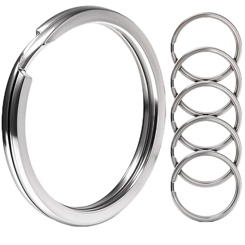 Tucnoeu 150 Stück Schlüsselanhänger Ringe, Hundemarken Ring, Schlüsselringe Edelstahl 15mm, Ideal für DIY-Projekte und Schlüsselorganisation von Tucnoeu