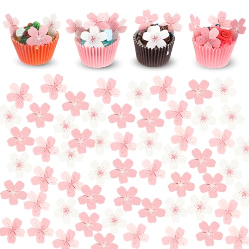 Tucnoeu 90 Stück Tortendeko Blumen, Essbare Blumen für Torte, Esspapier Tortendeko Kirschblüten Deko für Hochzeit Geburtstag Party Babyparty Tucnoeu 90 Stück Tortendeko Blumen, Essbare Blumen für Torte, Esspapier Tortendeko Kirschblüten Deko für Hochzeit Geburtstag Party Babyparty von Tucnoeu