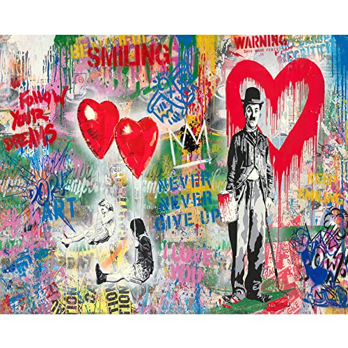 Banksy Pop Art Ölgemälde Malen nach Zahlen Kits Swing Girls DIY Leinwand Ölgemälde Kinder Studenten Erwachsene Anfänger mit Pinseln und Acryl-Pigment 40 x 50 cm (ohne Rahmen) von Tucocoo