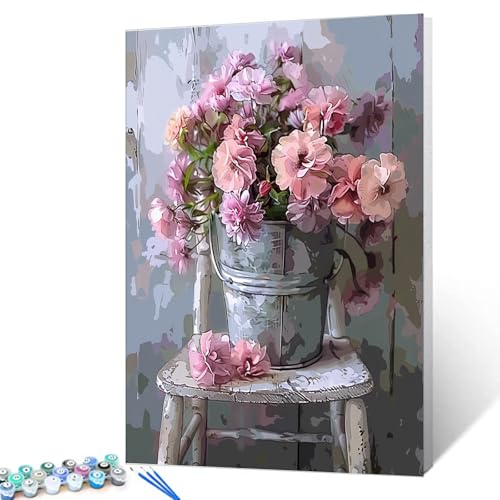 DIY Malen nach Zahlen für Erwachsene rosa Blumen - ein schöner Vintage-Stil Erwachsene Malen nach Zahlen, Malen nach Zahlen, Malen nach Zahlen, Erwachsene Malen nach Zahlen Kits & Kit auf Leinwand DIY Malen nach Zahlen für Erwachsene rosa Blumen - ein schöner Vintage-Stil Erwachsene Malen nach Zahlen, Malen nach Zahlen, Malen nach Zahlen, Erwachsene Malen nach Zahlen Kits & Kit auf Leinwand von Tucocoo