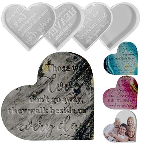 Herzschild-Formen, 4 Stück, Harzformen, Silikonformen für Epoxidharz, Herz-Gedenkform, Schild, Trauer, Trauer, Schilder, Silikonguss, DIY, Basteln, Heimdekoration, Büro, Schild, Sympathie Herzschild-Formen, 4 Stück, Harzformen, Silikonformen für Epoxidharz, Herz-Gedenkform, Schild, Trauer, Trauer, Schilder, Silikonguss, DIY, Basteln, Heimdekoration, Büro, Schild, Sympathie von Tucocoo