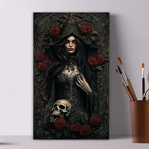 Hexenfrauen Malen nach Zahlen für Erwachsene Kinder rote Rosen DIY Leinwand Malerei nach Zahlen Acrylmalerei Arts Craft Decoration Malmale Witch Kits für Geschenk Home Wanddekor 30x50cm(ohne Rahmen) Hexenfrauen Malen nach Zahlen für Erwachsene Kinder rote Rosen DIY Leinwand Malerei nach Zahlen Acrylmalerei Arts Craft Decoration Malmale Witch Kits für Geschenk Home Wanddekor 30x50cm(ohne Rahmen) von Tucocoo