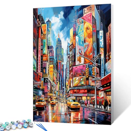 Tucocoo Graffiti Amerika Stadtbild Malen nach Zahlen, Kits mit Pinseln und Acrylpigment auf Leinwand, Gemälde für Erwachsene, New York Street View Bild für Zuhause, Wanddekoration, Geschenke Tucocoo Graffiti Amerika Stadtbild Malen nach Zahlen, Kits mit Pinseln und Acrylpigment auf Leinwand, Gemälde für Erwachsene, New York Street View Bild für Zuhause, Wanddekoration, Geschenke von Tucocoo