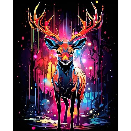 Tucocoo Graffiti Hirsch Malen nach Zahlen für Erwachsene, DIY Digitales Ölgemälde Kits auf Leinwand mit Pinseln und Acrylpigment, Tier Realistischer Cartoon-Stil Bunt für Wohnkultur 40x50cm Rahmenlos Tucocoo Graffiti Hirsch Malen nach Zahlen für Erwachsene, DIY Digitales Ölgemälde Kits auf Leinwand mit Pinseln und Acrylpigment, Tier Realistischer Cartoon-Stil Bunt für Wohnkultur 40x50cm Rahmenlos von Tucocoo