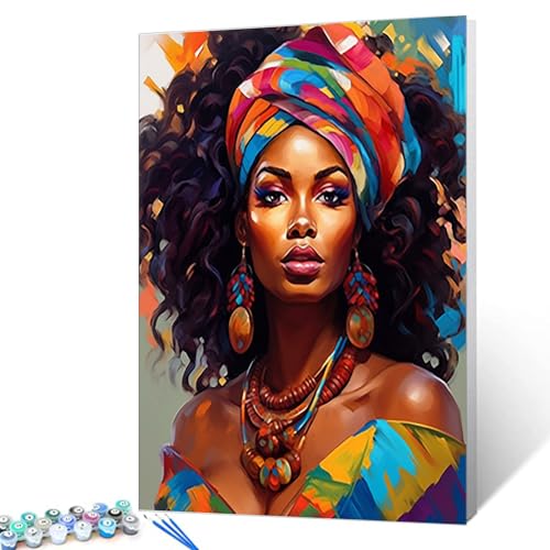 Tucocoo Malen nach Zahlen, afrikanische Frauen, Graffiti-Porträt, DIY-Malerei auf Leinwand mit Pinseln, Acrylfarben, Afro-Schwarz, Malen nach Zahlen für Erwachsene und Kinder, Studenten, Anfänger, Tucocoo Malen nach Zahlen, afrikanische Frauen, Graffiti-Porträt, DIY-Malerei auf Leinwand mit Pinseln, Acrylfarben, Afro-Schwarz, Malen nach Zahlen für Erwachsene und Kinder, Studenten, Anfänger, von Tucocoo