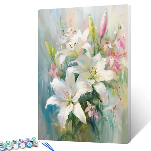 Tucocoo Malen-nach-Zahlen-Set mit Pinseln und Acryl-Pigmenten auf Leinwand, Gemälde für Erwachsene, Frühlingsblumen, blühender Garten, Bild für Zuhause, Wanddekoration, Geschenke 40x50cm(DIY gerahmt) Tucocoo Malen-nach-Zahlen-Set mit Pinseln und Acryl-Pigmenten auf Leinwand, Gemälde für Erwachsene, Frühlingsblumen, blühender Garten, Bild für Zuhause, Wanddekoration, Geschenke 40x50cm(DIY gerahmt) von Tucocoo