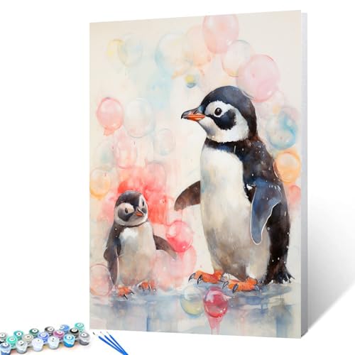 Tucocoo Malen-nach-Zahlen-Set mit niedlichem Pinguin, 40 x 50 cm, Leinwand, DIY-Ölgemälde für Erwachsene, mit Pinseln und Acryl-Pigmenten, Tier- und Blasen, bunte Bilder für Heimdekoration Tucocoo Malen-nach-Zahlen-Set mit niedlichem Pinguin, 40 x 50 cm, Leinwand, DIY-Ölgemälde für Erwachsene, mit Pinseln und Acryl-Pigmenten, Tier- und Blasen, bunte Bilder für Heimdekoration von Tucocoo