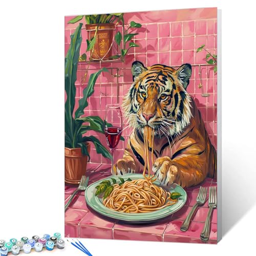 Tucocoo Malen nach Zahlen für Erwachsene, reichhaltiges Abendessen, Ölgemälde-Set auf Leinwand mit Pinseln und Acrylpigment, Dschungeltier-Bild für Heimdekoration, Geschenk, 40,6 x 50,8 cm (rahmenlos) Tucocoo Malen nach Zahlen für Erwachsene, reichhaltiges Abendessen, Ölgemälde-Set auf Leinwand mit Pinseln und Acrylpigment, Dschungeltier-Bild für Heimdekoration, Geschenk, 40,6 x 50,8 cm (rahmenlos) von Tucocoo