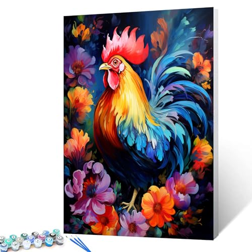 Tucocoo Malen nach Zahlen für Erwachsene und Anfänger, DIY-Ölgemälde-Sets auf Leinwand mit Pinseln und Acrylpigment, abstrakte Blumen, niedliches Tierbild für Heimdekoration, 40 x 50 cm Tucocoo Malen nach Zahlen für Erwachsene und Anfänger, DIY-Ölgemälde-Sets auf Leinwand mit Pinseln und Acrylpigment, abstrakte Blumen, niedliches Tierbild für Heimdekoration, 40 x 50 cm von Tucocoo