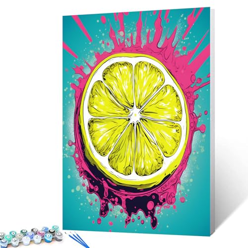 Tucocoo Malen nach Zahlen für Erwachsene und Anfänger, einfaches DIY-Ölgemälde-Set auf Leinwand mit Pinseln und Acrylpigment, abstraktes Bild im Pop-Art-Stil, Bild für Heimdekoration, 40 x 50 cm Tucocoo Malen nach Zahlen für Erwachsene und Anfänger, einfaches DIY-Ölgemälde-Set auf Leinwand mit Pinseln und Acrylpigment, abstraktes Bild im Pop-Art-Stil, Bild für Heimdekoration, 40 x 50 cm von Tucocoo