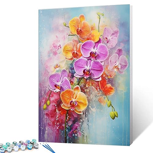 Tucocoo Orchidee Malen nach Zahlen für Erwachsene, DIY Digitales Ölgemälde-Kits auf Leinwand mit Pinseln und Acrylpigment, Bunte Blüten Blumen Bild für Wohnkultur Geschenke 40 x 50 cm (Rahmenlos) Tucocoo Orchidee Malen nach Zahlen für Erwachsene, DIY Digitales Ölgemälde-Kits auf Leinwand mit Pinseln und Acrylpigment, Bunte Blüten Blumen Bild für Wohnkultur Geschenke 40 x 50 cm (Rahmenlos) von Tucocoo
