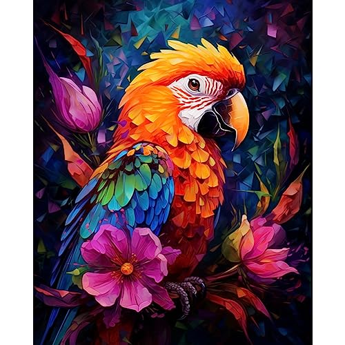 Tucocoo Papagei Malen nach Zahlen für Erwachsene Anfänger, Tier DIY Digital Ölgemälde Kits auf Leinwand mit Pinseln und Acrylpigment, Lotusblumen handbemalt für Heimdekoration, 40 x 50 cm (Rahmenlos) Tucocoo Papagei Malen nach Zahlen für Erwachsene Anfänger, Tier DIY Digital Ölgemälde Kits auf Leinwand mit Pinseln und Acrylpigment, Lotusblumen handbemalt für Heimdekoration, 40 x 50 cm (Rahmenlos) von Tucocoo