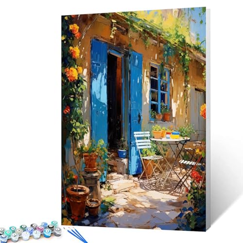 Tucocoo Spring Village Malen-nach-Zahlen-Set zum Selbermachen für Erwachsene, Kinder, Anfänger, Malset, Acrylfarbe auf Leinwand, Bauernhauslandschaft, Ölgemälde für Anfänger, Aquarell-Kits, 40,6 x Tucocoo Spring Village Malen-nach-Zahlen-Set zum Selbermachen für Erwachsene, Kinder, Anfänger, Malset, Acrylfarbe auf Leinwand, Bauernhauslandschaft, Ölgemälde für Anfänger, Aquarell-Kits, 40,6 x von Tucocoo