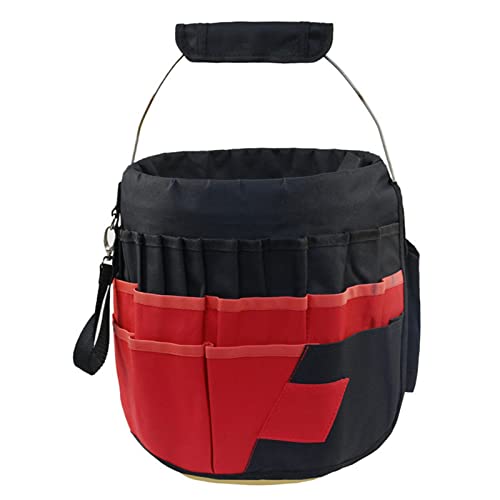 Tuelaly Gartentasche, großes Fassungsvermögen, 42 Taschen, für Hof, Garten, Eimer, Werkzeug, Organizer, langlebig, Rot Tuelaly Gartentasche, großes Fassungsvermögen, 42 Taschen, für Hof, Garten, Eimer, Werkzeug, Organizer, langlebig, Rot von Tuelaly