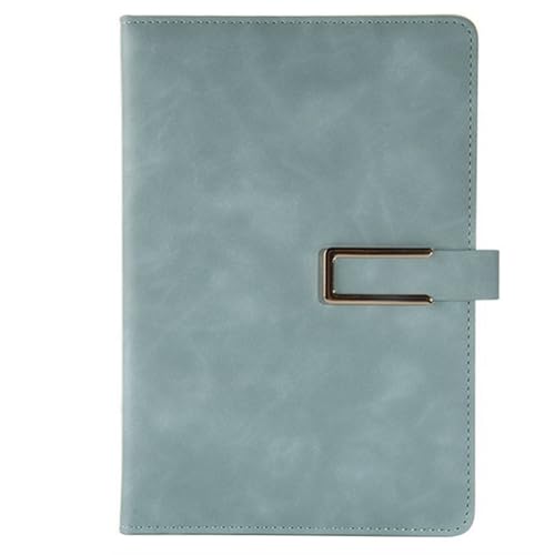 Tuesoa Retro-Notizbuch im A5-Stil, Ledereinband, Weiches Leder, U-Förmige Magnetschnalle, Business-Office-Notizbuch, Tagebuch, Notizbuch, Hellblau Tuesoa Retro-Notizbuch im A5-Stil, Ledereinband, Weiches Leder, U-Förmige Magnetschnalle, Business-Office-Notizbuch, Tagebuch, Notizbuch, Hellblau von Tuesoa