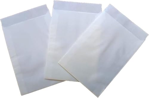 Papiertüten weiß flach 4,5x6,0cm (1000St.) von BLÜHKING® von Tütenversand
