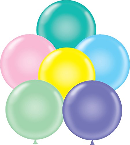 Tuf-Tex Latex-Luftballons, 43,2 cm, Pastell-Sortiment, 50 Stück von Tuf-Tex Balloons