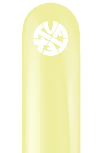 Tuf Tex Lemonade Blassgelbe Latex-Ballons, 260 Größe, 50 Stück, für Ballontiere und Skulpturen von Tuf Tex