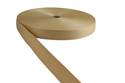 Gurtband Polypropylene Beige 30mm Breit - 50 meter von Tukan-tex