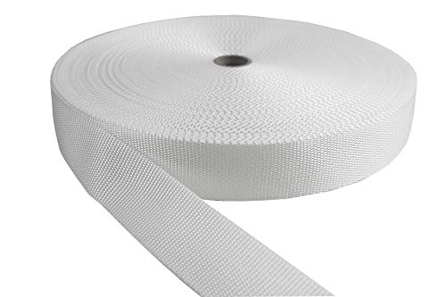 Tukan-tex Gurtband Polypropylene Weiß 50mm breit - 50 Meter von tukan-tex