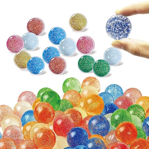 Tuko Glitzer-Hüpfbälle für Kinder, Partyzubehör, 4–8 Jahre, für Jungen und Mädchen, 32 mm, 24 Stück Tuko Glitzer-Hüpfbälle für Kinder, Partyzubehör, 4–8 Jahre, für Jungen und Mädchen, 32 mm, 24 Stück von Tuko
